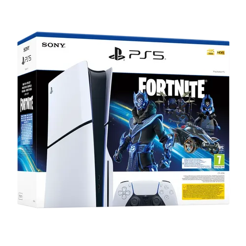 קונסולת Sony PlayStation 5 Slim Digital Edition בנפח 825GB עם חבילת Fortnite