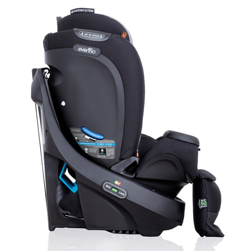 כיסא בטיחות מסתובב רבולב אקסטנד Evenflo Revolve 360 Extend All-in-One עם חיישן Sensor Safe - שחור