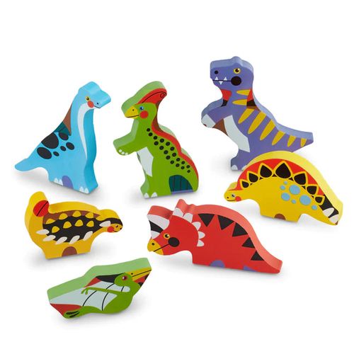 פאזל צ'אנקי דינוזאורים Melissa & Doug – פאזל עץ עבה לילדים