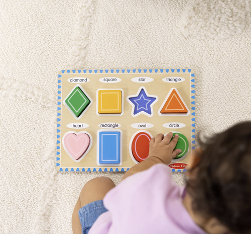 פאזל צ'אנקי צורות – 8 חלקים Melissa & Doug