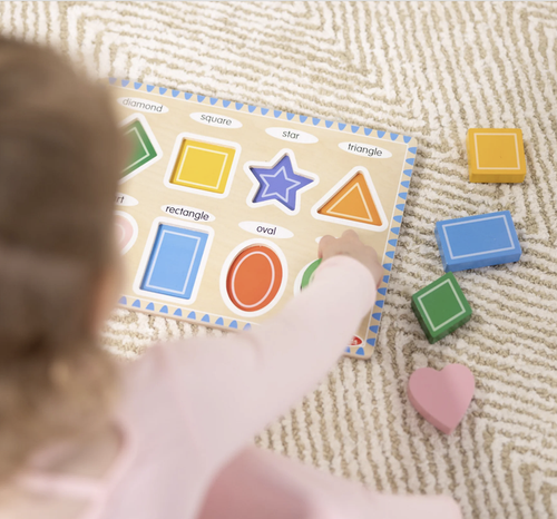 פאזל צ'אנקי צורות – 8 חלקים Melissa & Doug