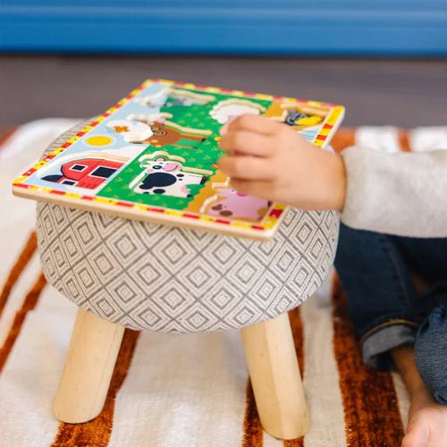 פאזל צ'אנקי חווה Melissa & Doug – פאזל עץ עבה לילדים