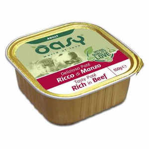 אואסי כלב מעדן בקר 150 גרם Oasy Dog Pate Rich in Beef 