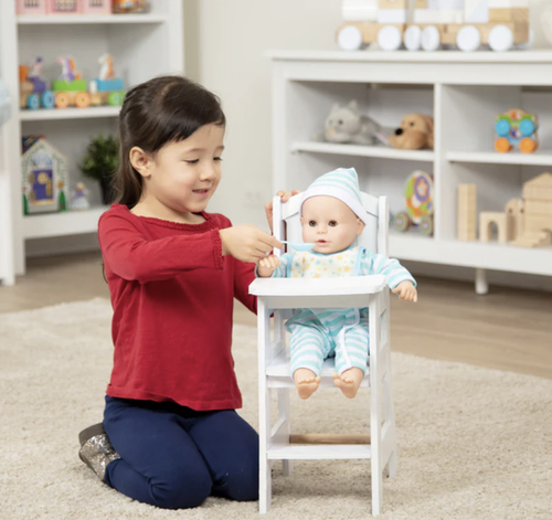 כיסא אוכל לבובות מעץ Mine to Love Melissa & Doug