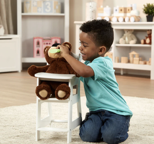 כיסא אוכל לבובות מעץ Mine to Love Melissa & Doug
