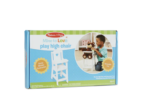 כיסא אוכל לבובות מעץ Mine to Love Melissa & Doug