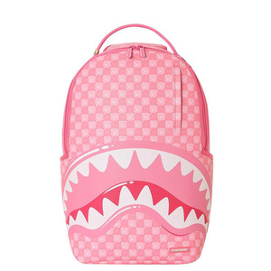 SPRAYGROUND תיק גב מטורף PINK NEW CHECK FACES BACKPACK