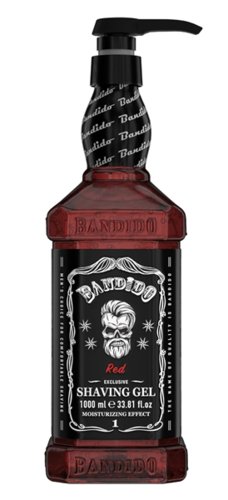 ג׳ל גילוח שקוף Bandido Shaving Gel Red ‏1000 מ״ל