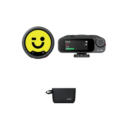 קיט משדר ומקלט אלחוטי Insta360 Mic Pro
