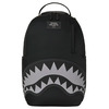 SPRAYGROUND תיק גב מטורף SHARK CENTRAL BLACK NYLON GRAY EMBOSSED BACKPACK