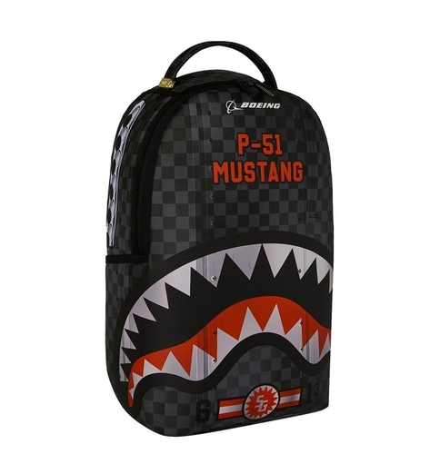 SPRAYGROUND תיק גב מטורף  BOEING P-51 MUSTANG SHARKMOUTH BACKPACK