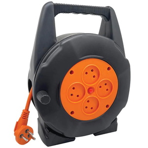  תוף כבל מאריך נגלל 10 מטר 4 שקעים Semicom Switch