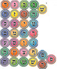 20 חיתוך אותיות א'ב' עם נצנצים