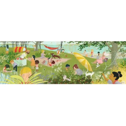 מבט על הפוסטר המצורף - פאזל גלריה פנורמי 350 בילוי קייצי - DJECO
