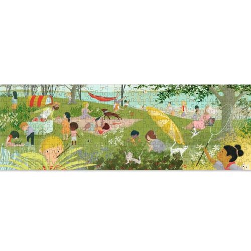 דוגמת הפאזל המורכב - פאזל גלריה פנורמי 350 בילוי קייצי - DJECO
