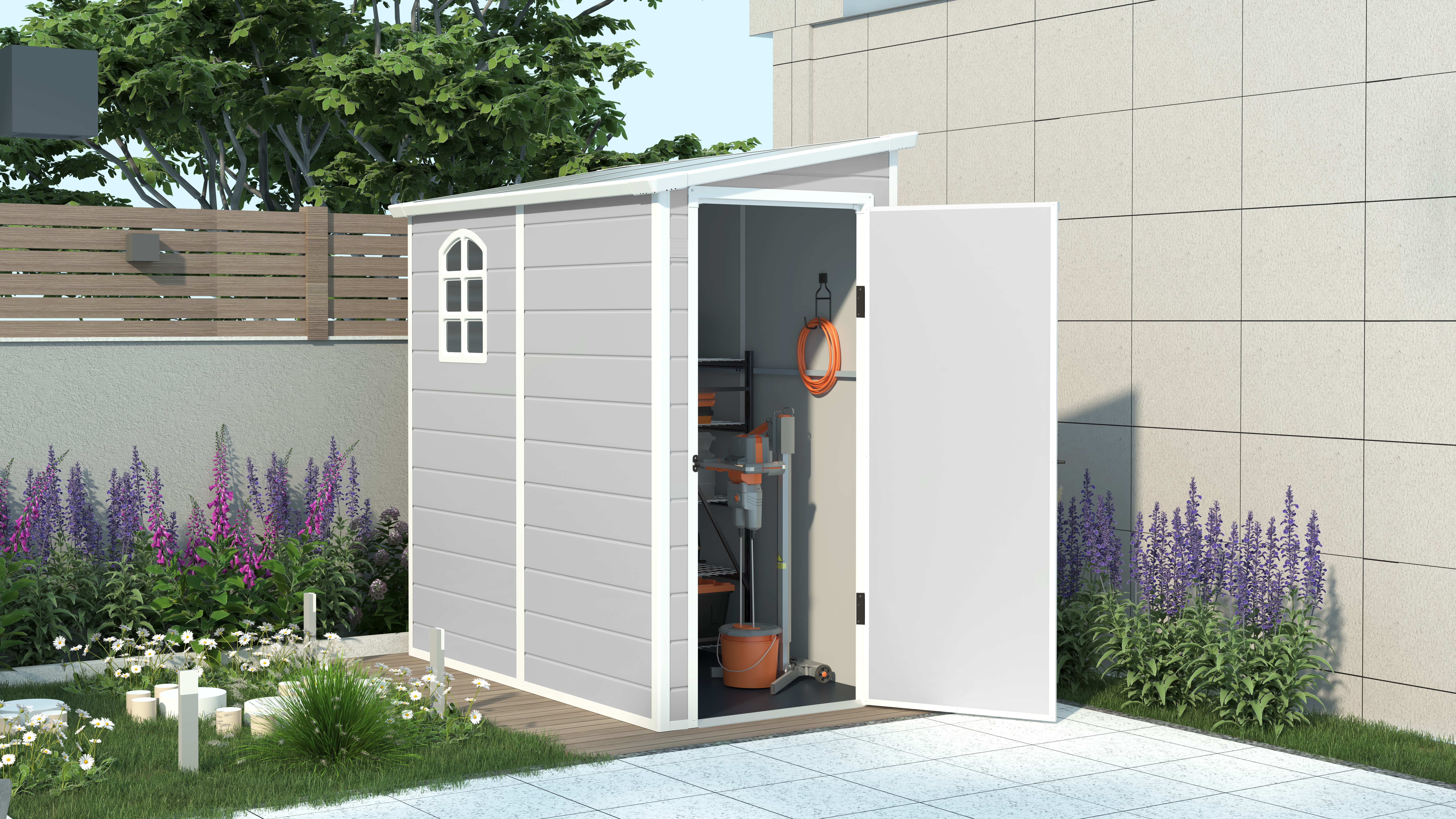 מחסן גינה CARA B 143x247x194cm     משלוח חינם