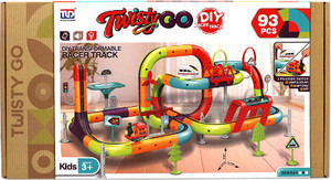 מסלול רכבות דו כיווני מגנטי - 92 חלקים