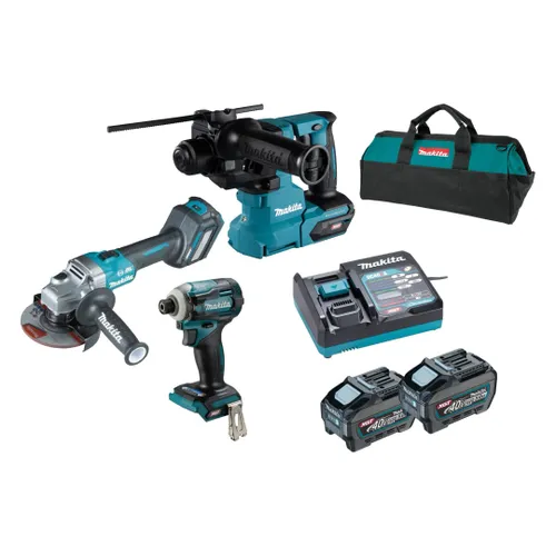 סט 3 כלים מקצועיים 40V + שתי סוללות 5.0AH מקיטה SET40V – סטים