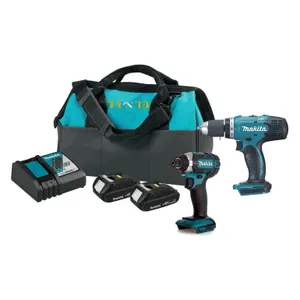 סט אימפקט + מברגה/מקדחה + שתי סוללות 1.5AH MAKITA