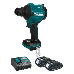מפוח משאבת אוויר + 2 סוללות 2A ומטען MAKITA
