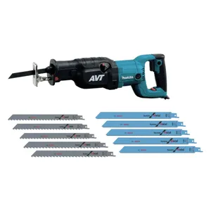 מסור חרב 1510W עם חמישיית מסוריות לעץ + חמישיית מסוריות למתכת MAKITA