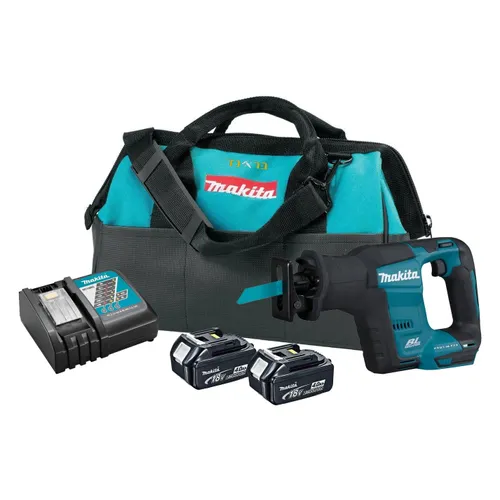 מסור חרב 18V + שתי סוללות 4.0AH מקיטה DJR188 / XRJ07 – משורי חרב