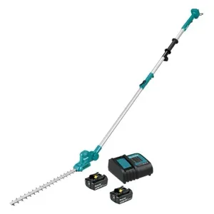 גוזם גדר חיה נטען לגיזום בגובה + שתי סוללות 4.0AH MAKITA