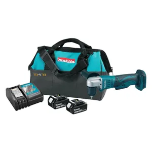 מקדחה זוויתית 18V + שתי סוללות 4.0AH MAKITA