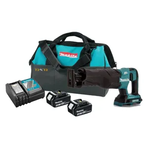 מסור חרב 18VX2 + שתי סוללות 4.0AH MAKITA