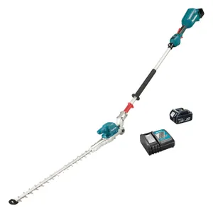 מגזמת גובה / גוזם גדר חי טלסקופי נטענת 18V + סוללה 5.0AH MAKITA