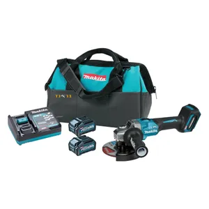 משחזת זווית "6 נטענת 40V + שתי סוללות 4.0AH MAKITA