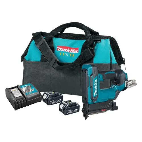 אקדח מסמרי פיניש 23G 18V + שתי סוללות 5.0AH מקיטה DPT353 / XTP02 – אקדחי סיכות ומסמרים