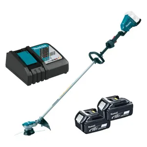 חרמש עם מנוע BL ללא פחמים+ שתי סוללות 5.0AH MAKITA