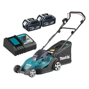 מכסחת דשא נטענת 18VX2 + שתי סוללות 4.0AH MAKITA