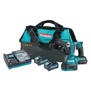 פטישון נטען 40V + שתי סוללות 4.0AH MAKITA