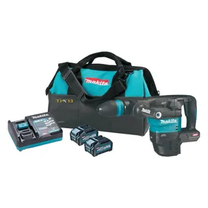 פטיש חציבה נטען 40V + שתי סוללות 4.0AH MAKITA