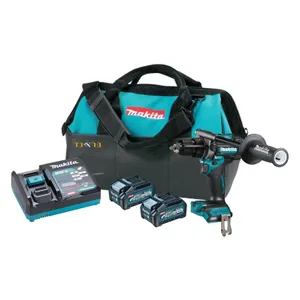 מברגה/מקדחה רוטטת נטענת 40V + שתי סוללות 4.0AH MAKITA
