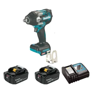 מפתח אימפקט 40V ללא פחמים + 2 סוללות 4AH MAKITA