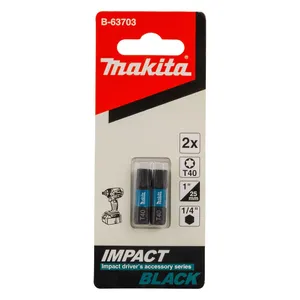 מארז זוג ביטים מסדרת BLACK T40 MAKITA