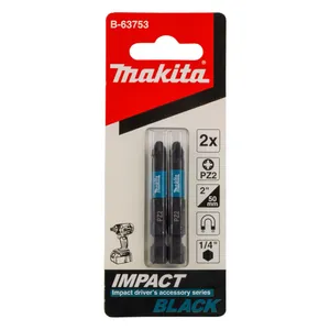 מארז זוג ביטים מגנטים מסדרת BLACK PZ2 MAKITA