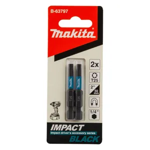מארז זוג ביטים מגנטים מסדרת BLACK T25 MAKITA