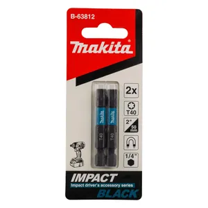 מארז זוג ביטים מגנטים מסדרת BLACK T40 MAKITA