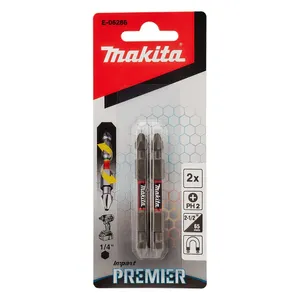 מארז זוג ביטים כפולים מגנטים PH2 מסדרת PREMIER MAKITA