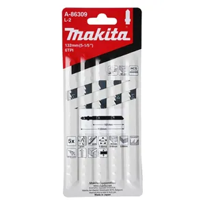מארז 5 מסוריות למסור אנכי 132 מ"מ לעץ / PVC MAKITA
