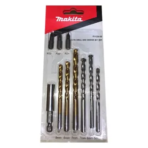 סט מקדחים + ביטים 10 חלקים MAKITA