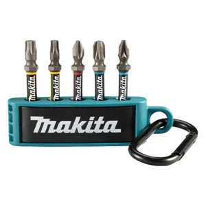 מארז 5 ביטים מגנטים מסדרת PREMIER במחזיק מפתחות MAKITA