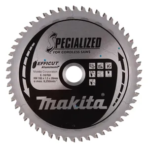 להב 165 מ"מ TCT למסור מסדרת EFFICUT לאלומיניום MAKITA