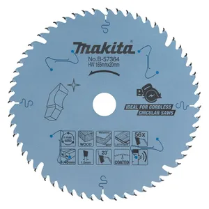 להב 165 מ"מ TCT מצופה שקט מסדרת EFFICUT למסור עגול לעץ / MDF MAKITA