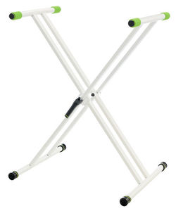 סטנד לקלידים מחוזק (כפול) עם נעילה מהירה לבן Gravity KSX 2