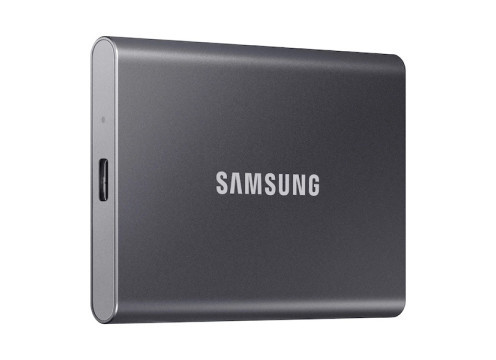 כונן חיצוני  SAMSUNG PORTABLE SSD T7 1TB USB3.2 אפור MU-PC1T0T